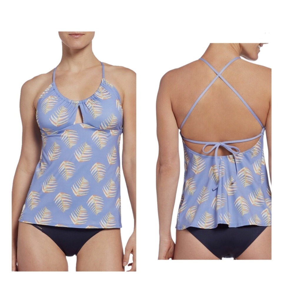 Patagonia Women's Glassy Dawn Tankini Swim Top Palms of My Heart Size S
